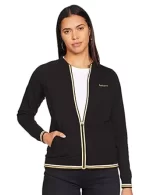 Women Cotton Standard Length Jacket(Black)