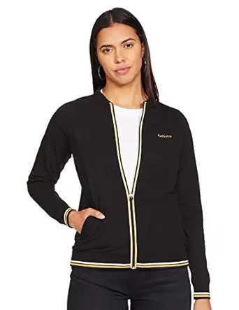 Women Cotton Standard Length Jacket(Black)