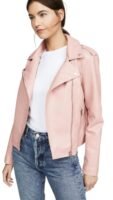 Leather Jacket For Women Biker Pink