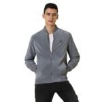 Men's Baseball Collar Polyester Casual Jacket