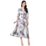Women's Multicolor Cotton Sleeveless Maxi Dresses |Long Dress for Women| One Piece Western Dress for Women