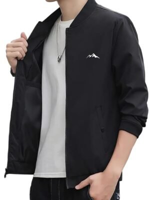 Men's Casual Bomber Jacket ||Lightweight Zip-Up, Modern Fit, Versatile Winter Warm Stylish