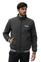 Men Solid Full Sleeve Multicolor Color Regular Fit Windcheater Casual Jacket(Grey)