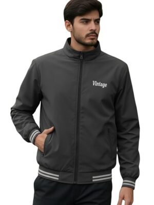 Men Solid Full Sleeve Multicolor Color Regular Fit Windcheater Casual Jacket(Grey)