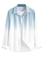 Blue Men's Solid Slim Fit Cotton Casual Shirt || Men Stylish Shirt || Spread Collar & Full Sleeves