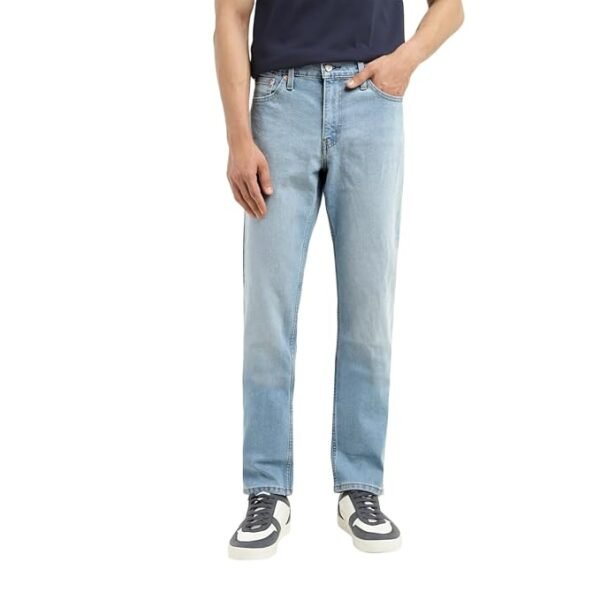 Men's Slim Fit Mid Rise Blue Jeans