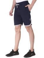 Lycra Quick Dry Shorts for Men, Regular Fit Gym Short Pant, Training & Workout, Lightweight Sportswear(Navy Blue)