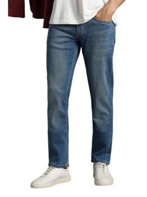 Men's Slim Fit Mid-Rise Stretchable Jeans