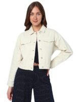 Denim Cotton Regular Fit Women's Jacket