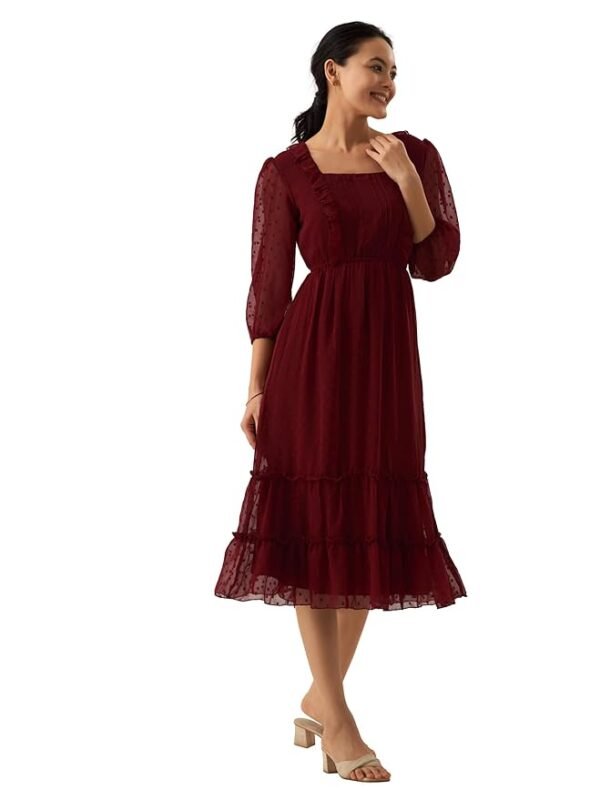 Dress for Women | One Piece Kurta Set | Tops for Women(Maroon)