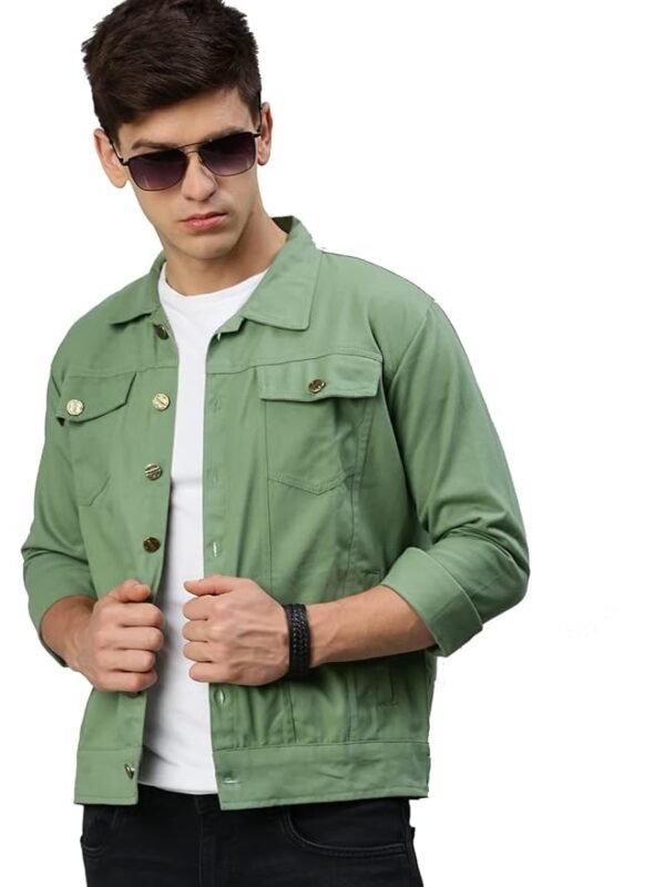 Men's Slim Fit Jacket( Green)