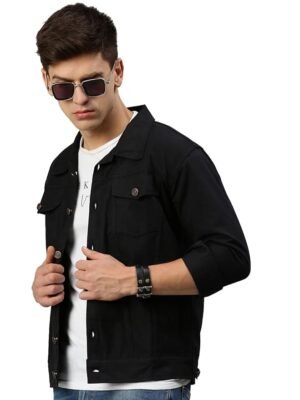 Men's Slim Fit Jacket(Black)
