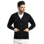 Men's Regular Fit Solid Pattern V Neck Button Closure Full Sleeve Winter Cardigan | Warm Woolen Sweater for Men | Stylish Full Sleeve Knitted Cardigan