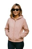 Women Jacket || Women Sweatshirt Style Jacket for Winter Wear(Pink)