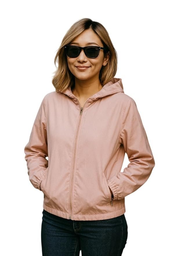Women Jacket || Women Sweatshirt Style Jacket for Winter Wear(Pink)