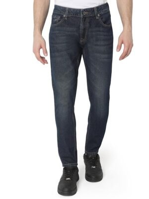 Men Blue Slim Fit Mid-Rise Casual Jeans