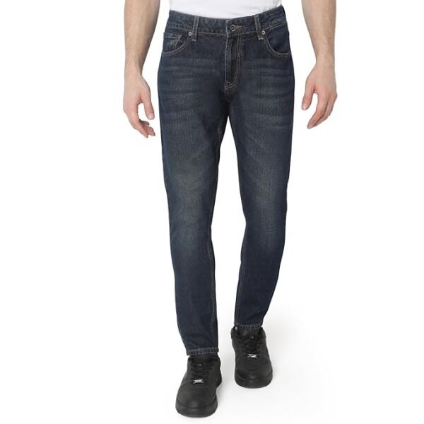 Men Blue Slim Fit Mid-Rise Casual Jeans