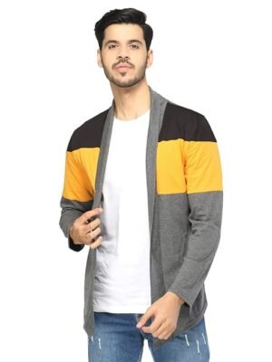 Full Sleeve Cotton Open Long Cardigan | Round Neck | Regular Fit | Casual Wear Shrug for Men | Fashion Wear Cardigan | Shrug for Men