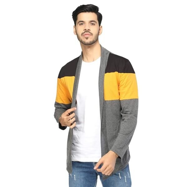Full Sleeve Cotton Open Long Cardigan | Round Neck | Regular Fit | Casual Wear Shrug for Men | Fashion Wear Cardigan | Shrug for Men