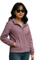 Women Jacket || Women Sweatshirt Style Jacket for Winter Wear(Purple)