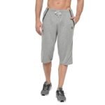 Cotton Blended Regular Fit 3/4th Capri for Men(Grey)