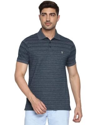 Men's Cotton Regular Fit Polo T-Shirt(Teal)