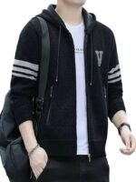 Jacket for men || Lightweight Outwear Jackets（Black)