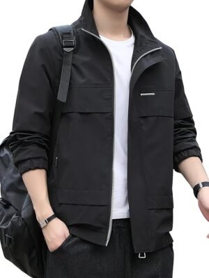 Jacket for men || Lightweight Outwear Jacket(Black)