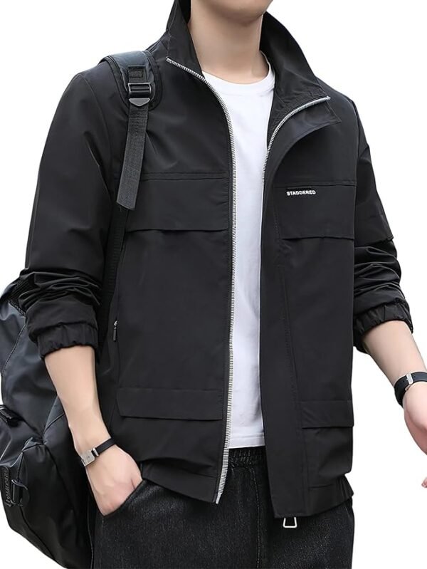 Jacket for men || Lightweight Outwear Jacket(Black)