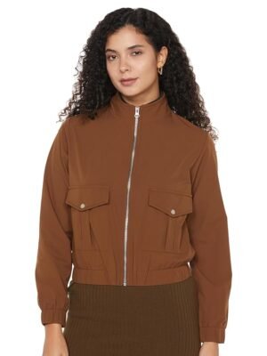 Women's Faux Fur-Lined Puffer Jacket with Detachable Hood - Warm, Stylish ( Mustard)