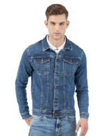 Men's Standard Length Cotton Blend Stretch Denim Jacket