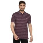 Men's Cotton Regular Fit Polo T-Shirt(Crushed Berry)