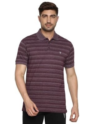 Men's Cotton Regular Fit Polo T-Shirt(Crushed Berry)