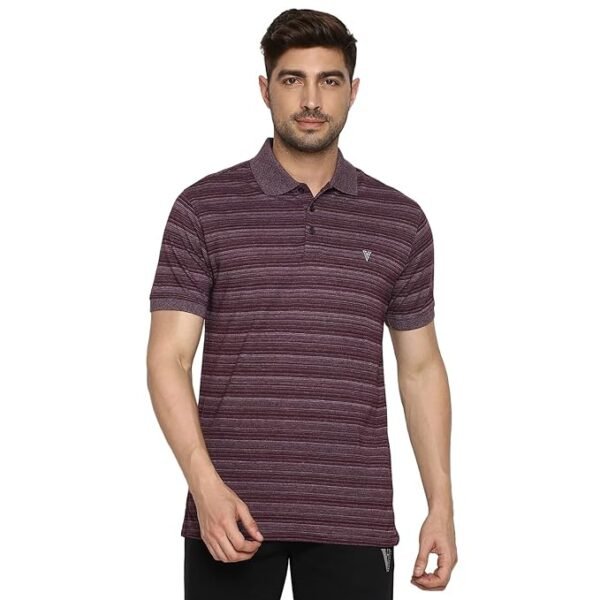 Men's Cotton Regular Fit Polo T-Shirt(Crushed Berry)