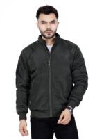 Jacket For Men Casual Zipper Bomber For Winter(Light Green)