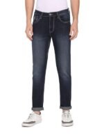 Men's Slim Fit Mid Rise Jeans (Faded Blue)