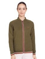 Women Cotton Standard Length Jacket(Olive Night)