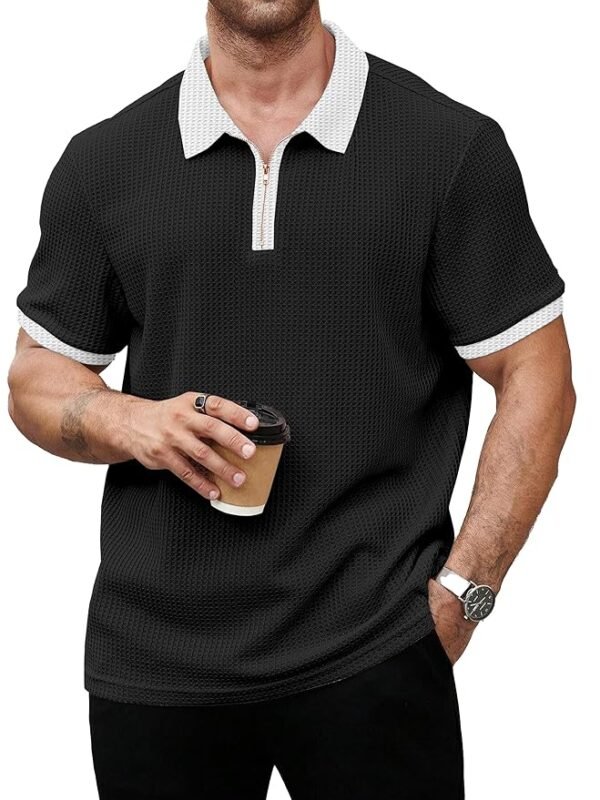Men's Solid Classic Fit T-Shirt(Black)