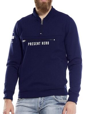 Men's Cotton High Neck Bomber Jacket